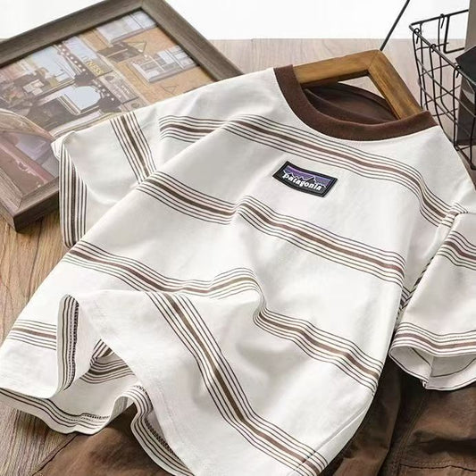 Kid's Summer Striped Set || Stylish Toop With Korean-style clothes pais || Imported