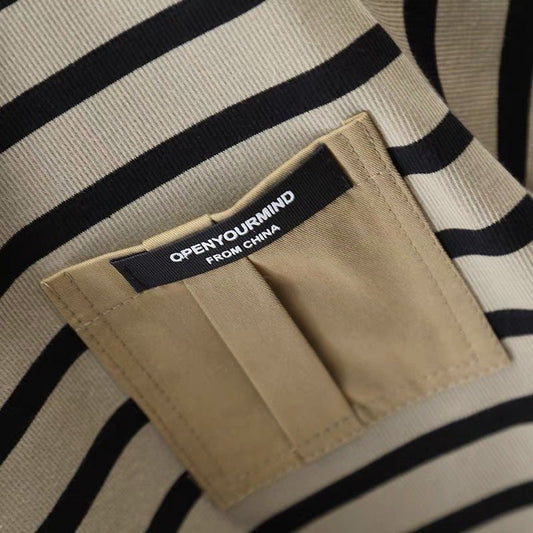 Kid's outfit set - Short sleeve& Striped Streetwear Look || Imported